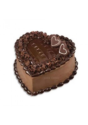 Choco Filled Heart Shape Cake